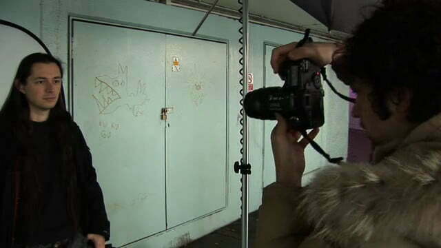 Photo of me having my photo taken in an underpass.