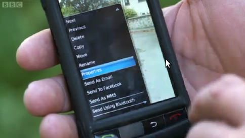 A slightly modified BlackBerry Storm.