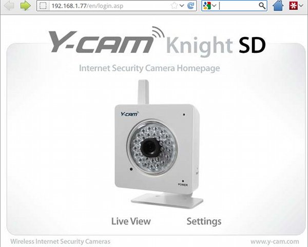 y-cam web login