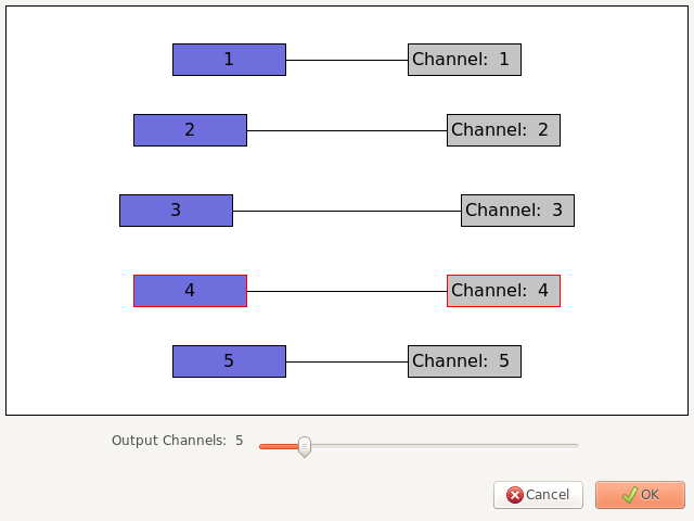 Screenshot of a multitrack audio export.