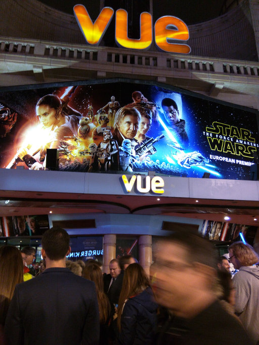 Big Star Wars banner outside a cinema.