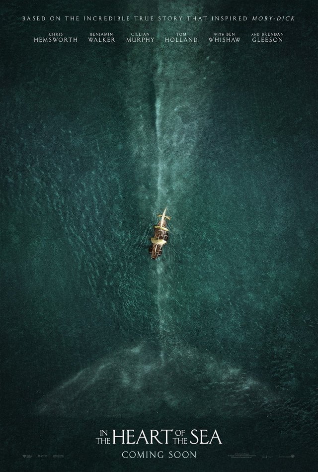 Poster for a film. A large ship floats atop a gigantic whale.