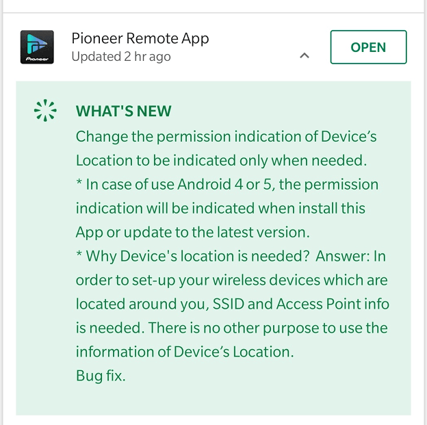 What’s New Change the permission indication of Device’s Location to be indicated only when needed. * In case of use Android 4 or 5, the permission indication will be indicated when install this App or update to the latest version. * Why Device's location is needed? Answer: In order to set-up your wireless devices which are located around you, SSID and Access Point info is needed. There is no other purpose to use the information of Device’s Location.