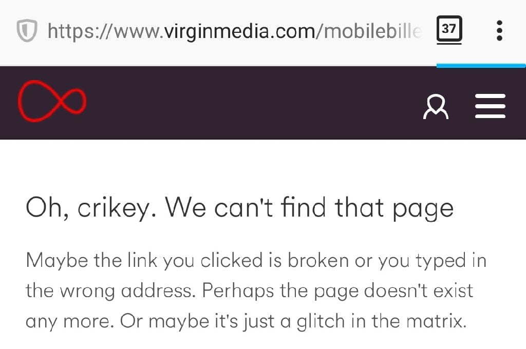 A 404 error message on a website.