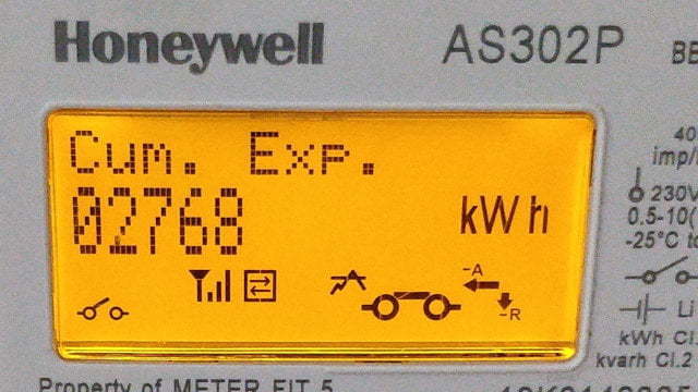 Export readings on a display.