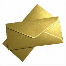 A golden envelope.