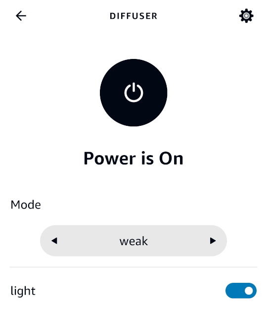 Screenshot of the Alexa control panel. 