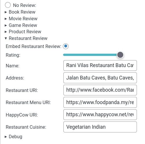 Screenshot of a user interface which allows the entry of data.