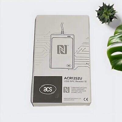 Box with a drawing of the NFC reader.